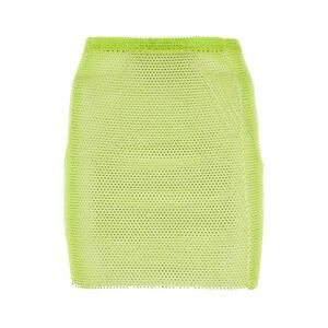 SANTA BRANDS Embellished Mesh Mini Skirt Women GREEN Skirts